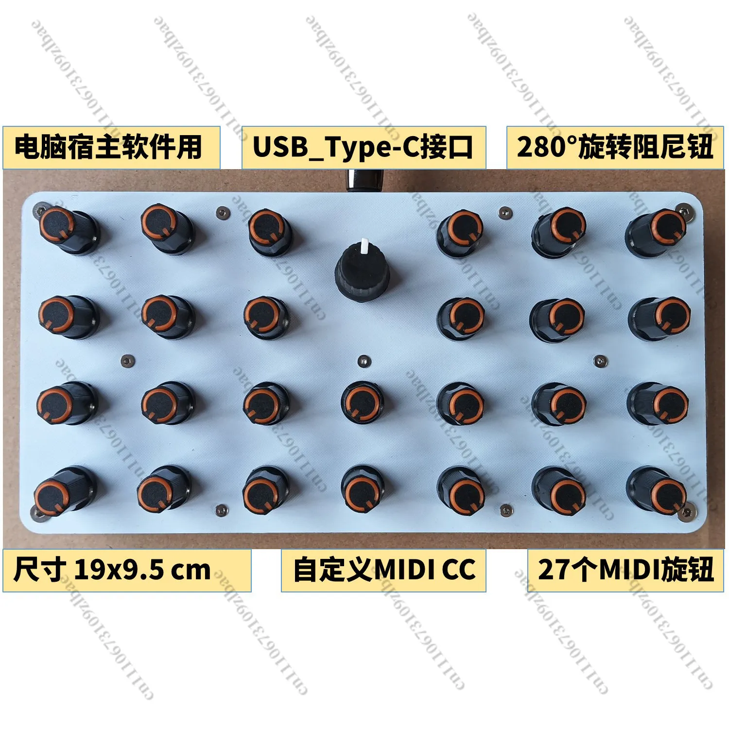 27 MIDI Knobs Knob Custom CC Information USB-C Interface Music Host Software Controller
27 MIDI Knobs Knob Custom CC Information USB-C Interface Music Host Software Controller