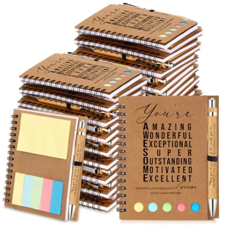 25 Sets Employee Appreciation Gift Bulk Inspirational Spiral Notebook with Motivational Pen and Sticky Notepad Thank You Gifts
25 Sets Employee Appreciation Gift Bulk Inspirational Spiral Notebook with Motivational Pen and Sticky Notepad Thank You Gifts