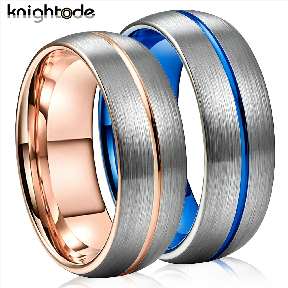 8mm Center Grooved Tungsten Carbide Wedding Band For Men Women Engagement Rings Dome Brushed Comfort Fit
8mm Center Grooved Tungsten Carbide Wedding Band For Men Women Engagement Rings Dome Brushed Comfort Fit