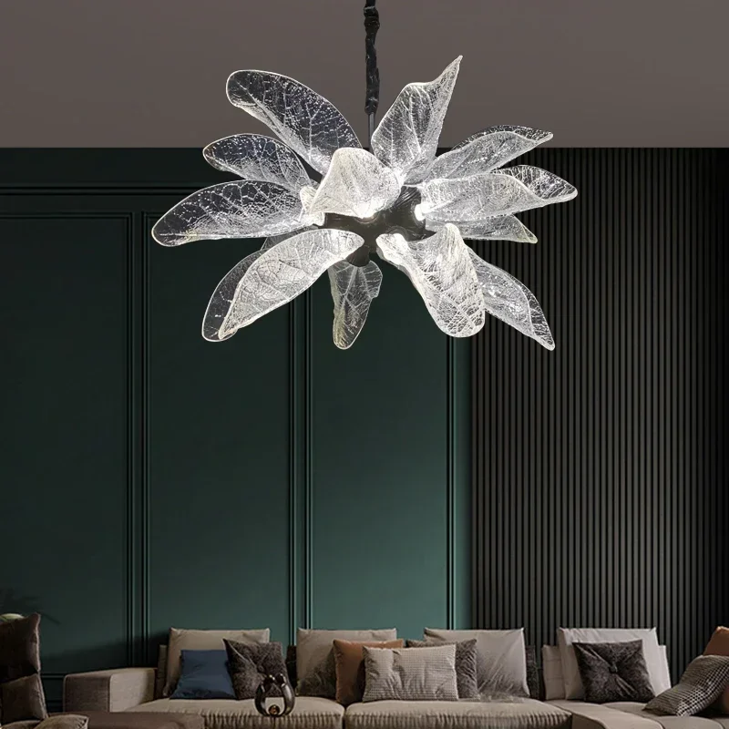 Creative leaf design modern led chandelier, used for living room luxury home decoration hanging lamp large black
Creative leaf design modern led chandelier, used for living room luxury home decoration hanging lamp large black