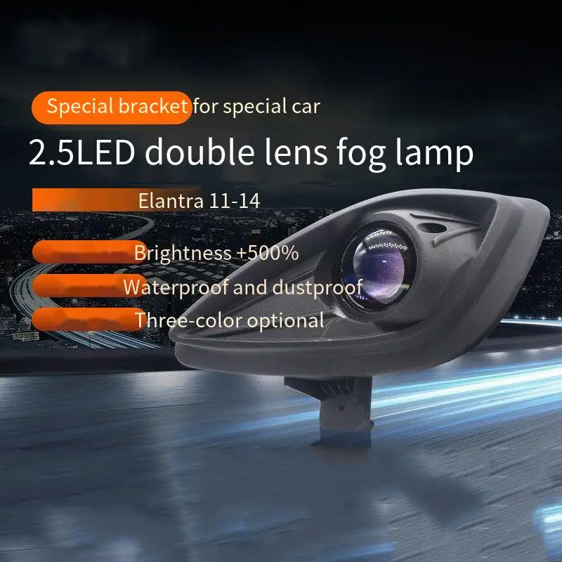 2.5 Inch Bi Led Fog Light Projector Lens for Hyundai Elantra 2011-2014 Car Fog Lamp Retrofit 12V 40W 3000K 4300K 6000K Hi Lo
2.5 Inch Bi Led Fog Light Projector Lens for Hyundai Elantra 2011-2014 Car Fog Lamp Retrofit 12V 40W 3000K 4300K 6000K Hi Lo