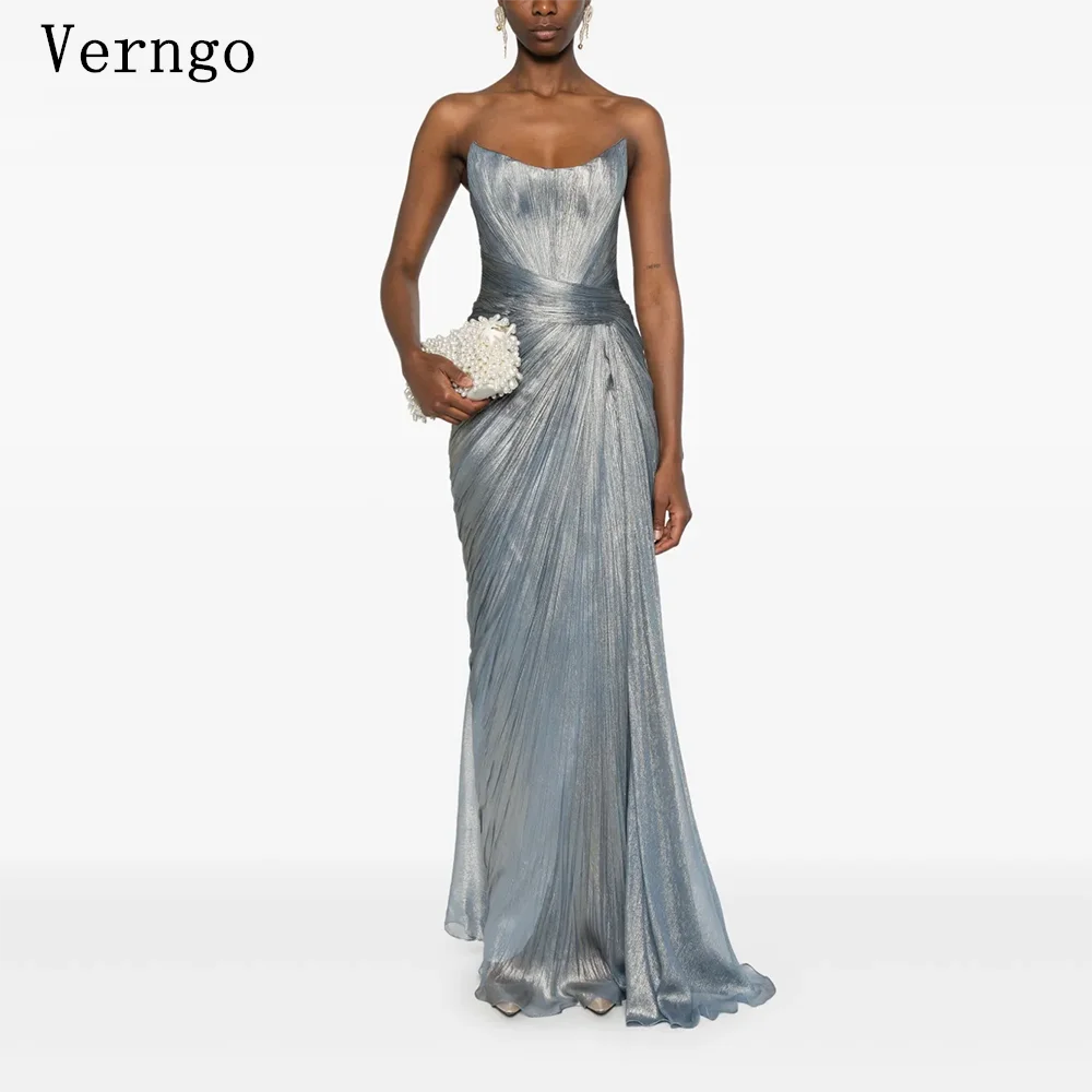 Verngo Gray Chiffon Shiny Evening Dress Strapless Mermaid Slim Prom Gowns Women Elegant Floor Length Party Dress Customized
Verngo Gray Chiffon Shiny Evening Dress Strapless Mermaid Slim Prom Gowns Women Elegant Floor Length Party Dress Customized