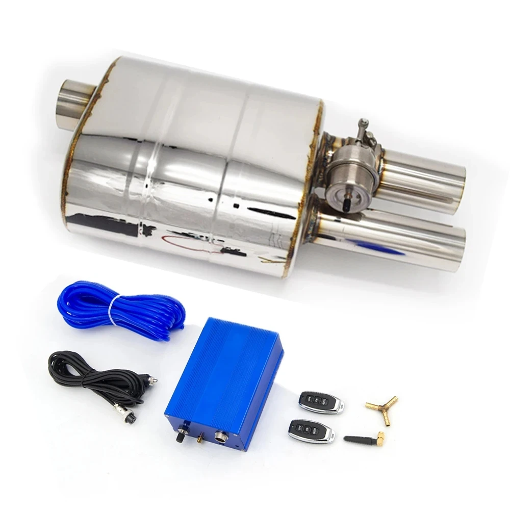 2/2.36/2.5/2.75/3 Inch Exhaust Muffler Single Inlet Double Outlet H Type Vacuum Muffler Pump Cutout Valve Control Sets Universal
2/2.36/2.5/2.75/3 Inch Exhaust Muffler Single Inlet Double Outlet H Type Vacuum Muffler Pump Cutout Valve Control Sets Universal
