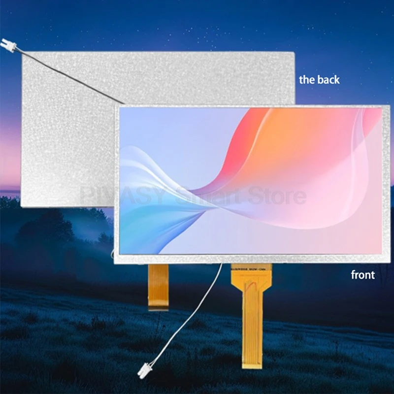 7-дюймовый ЖК-экран с цветным модулем, RGB, полный угол обзора, полуфабрикат, вариант изделия, компонент источника резистивной подсветки
7-дюймовый ЖК-экран с цветным модулем, RGB, полный угол обзора, полуфабрикат, вариант изделия, компонент источника резистивной подсветки