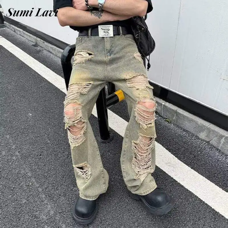 Мужские джинсы в стиле стритвир, винтажные, весна 2026, модные, рваные, с вырезами, джинсовые брюки, стильные, свободные, прямые
Мужские джинсы в стиле стритвир, винтажные, весна 2026, модные, рваные, с вырезами, джинсовые брюки, стильные, свободные, прямые