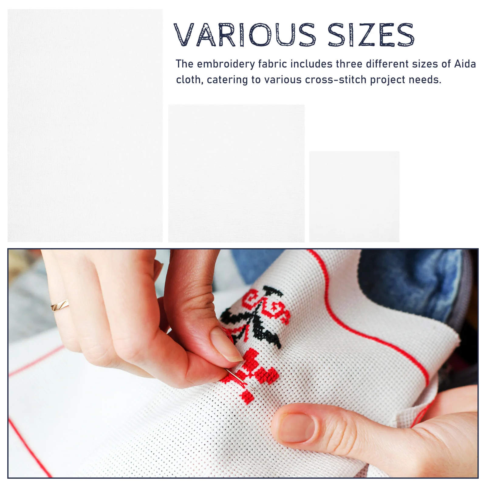 12 pcs Embroidery Fabric Squares Cloth Cross Stitch Cloth 14 Count Plain White DIY Sewing Embroidery Gridding Cloths
12 pcs Embroidery Fabric Squares Cloth Cross Stitch Cloth 14 Count Plain White DIY Sewing Embroidery Gridding Cloths