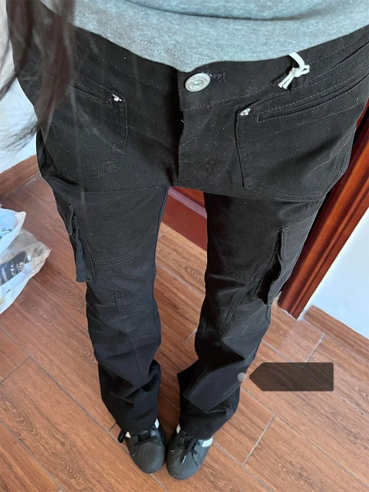 plus Size American Black Multi Pocket Slim Fit Workwear Micro Flare Denim Jeans Women Summer New Straight Leg Slimming Trouse...
plus Size American Black Multi Pocket Slim Fit Workwear Micro Flare Denim Jeans Women Summer New Straight Leg Slimming Trouse...