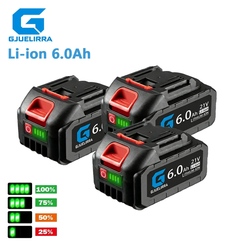 21V 388VF Rechargeable Battery Pack 6.0Ah High Capacity Li-ion Battery Fast Charging for Makita Electric Drill Chainsaw etc Tool
21V 388VF Rechargeable Battery Pack 6.0Ah High Capacity Li-ion Battery Fast Charging for Makita Electric Drill Chainsaw etc Tool