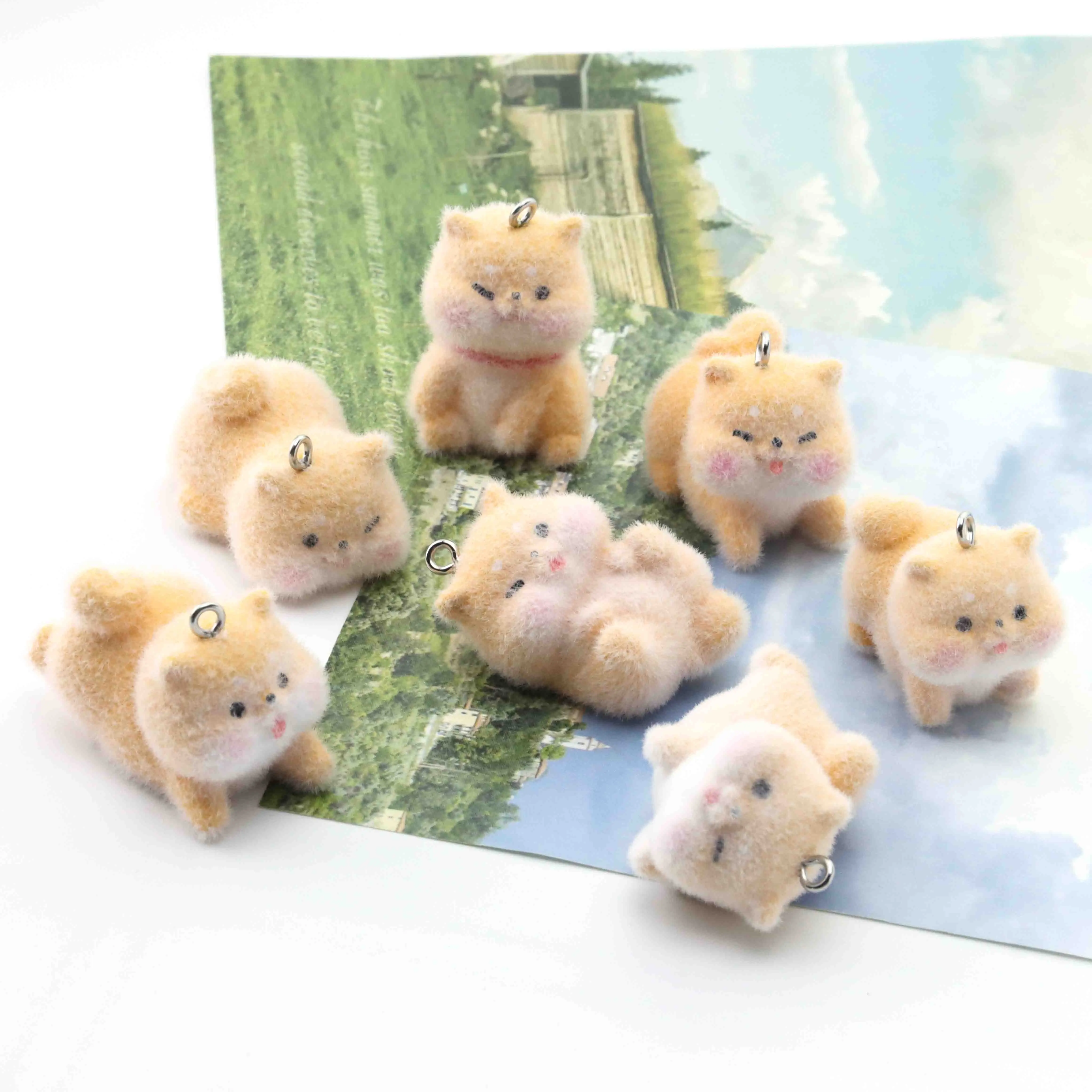 10PCS Resin Flocking Cute ShibaPendant Can Be Used For DIY Decorative Keychain Mobile Phone Car Small Pendant Ornaments
10PCS Resin Flocking Cute ShibaPendant Can Be Used For DIY Decorative Keychain Mobile Phone Car Small Pendant Ornaments