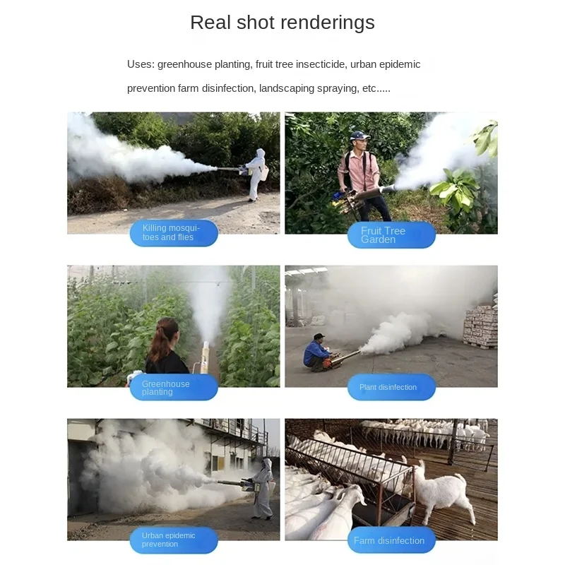 НОВЫЙ однотрубный распылитель 80K, дезинфекционный импульсный водяной туман, дымовой спрей двойного назначения для теплиц, фруктов и пшеницы
НОВЫЙ однотрубный распылитель 80K, дезинфекционный импульсный водяной туман, дымовой спрей двойного назначения для теплиц, фруктов и пшеницы