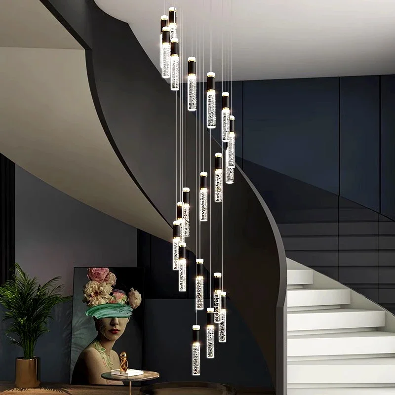 Nordic Staircase LED Chandelier for Living Room Hotel Villa Pendant Lights Luxury Decor Indoor Lighting Hanging Lamp Fixture
Nordic Staircase LED Chandelier for Living Room Hotel Villa Pendant Lights Luxury Decor Indoor Lighting Hanging Lamp Fixture