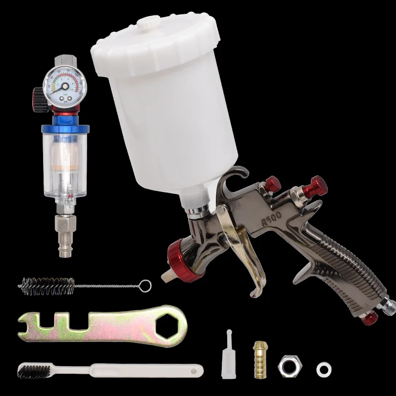 LVLP Spray Gun Kit R5001.3MM Automotive Spray Gun with Air Conditioner, Suitable for Automotive and Home Spray Painting
LVLP Spray Gun Kit R5001.3MM Automotive Spray Gun with Air Conditioner, Suitable for Automotive and Home Spray Painting