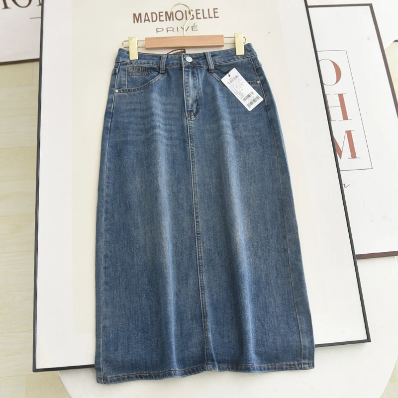 Джинсовая юбка средней длины с высокой талией и разрезом с вышивкой серии Icy, Новое поступление лета, женские юбки Faion
Джинсовая юбка средней длины с высокой талией и разрезом с вышивкой серии Icy, Новое поступление лета, женские юбки Faion