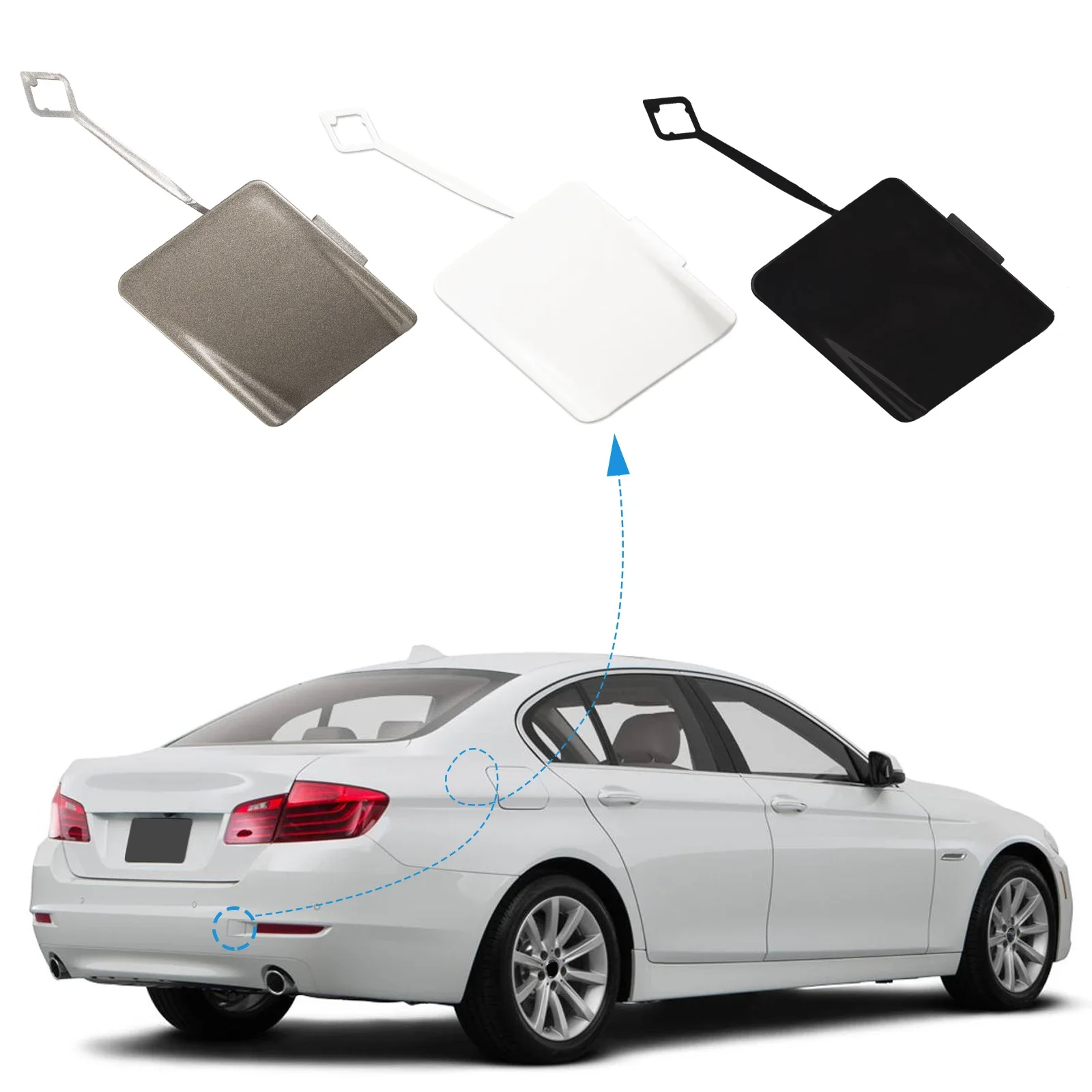 OLANGDA Rear Bumper Tow Hook Cover Cap Towing Eye For BMW 5-Series F10 STANDARD 528i 535d 535i 550i Sedan Accessories 2014 2015
OLANGDA Rear Bumper Tow Hook Cover Cap Towing Eye For BMW 5-Series F10 STANDARD 528i 535d 535i 550i Sedan Accessories 2014 2015
