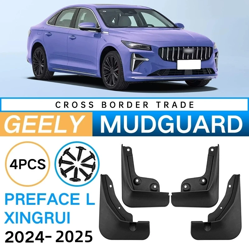 4PCS Front Rear Wheel Mudguards For Geely Xingrui Preface L Xingrui 2024-2025 Sedan Touring Splash Guards Fender Mud Flaps
4PCS Front Rear Wheel Mudguards For Geely Xingrui Preface L Xingrui 2024-2025 Sedan Touring Splash Guards Fender Mud Flaps
