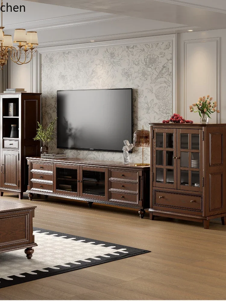 ZML Solid Wood TV Cabinet Living Room Household Floor Storage Cabinet Integrated Coffee Table Set
ZML Solid Wood TV Cabinet Living Room Household Floor Storage Cabinet Integrated Coffee Table Set