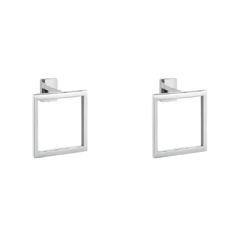 CYCLI-2X Stainless Steel Square Towel Ring Bathroom Rack Towel Rack Hook Bathroom Hardware Storage Accessories 16X13mm Silver
CYCLI-2X Stainless Steel Square Towel Ring Bathroom Rack Towel Rack Hook Bathroom Hardware Storage Accessories 16X13mm Silver