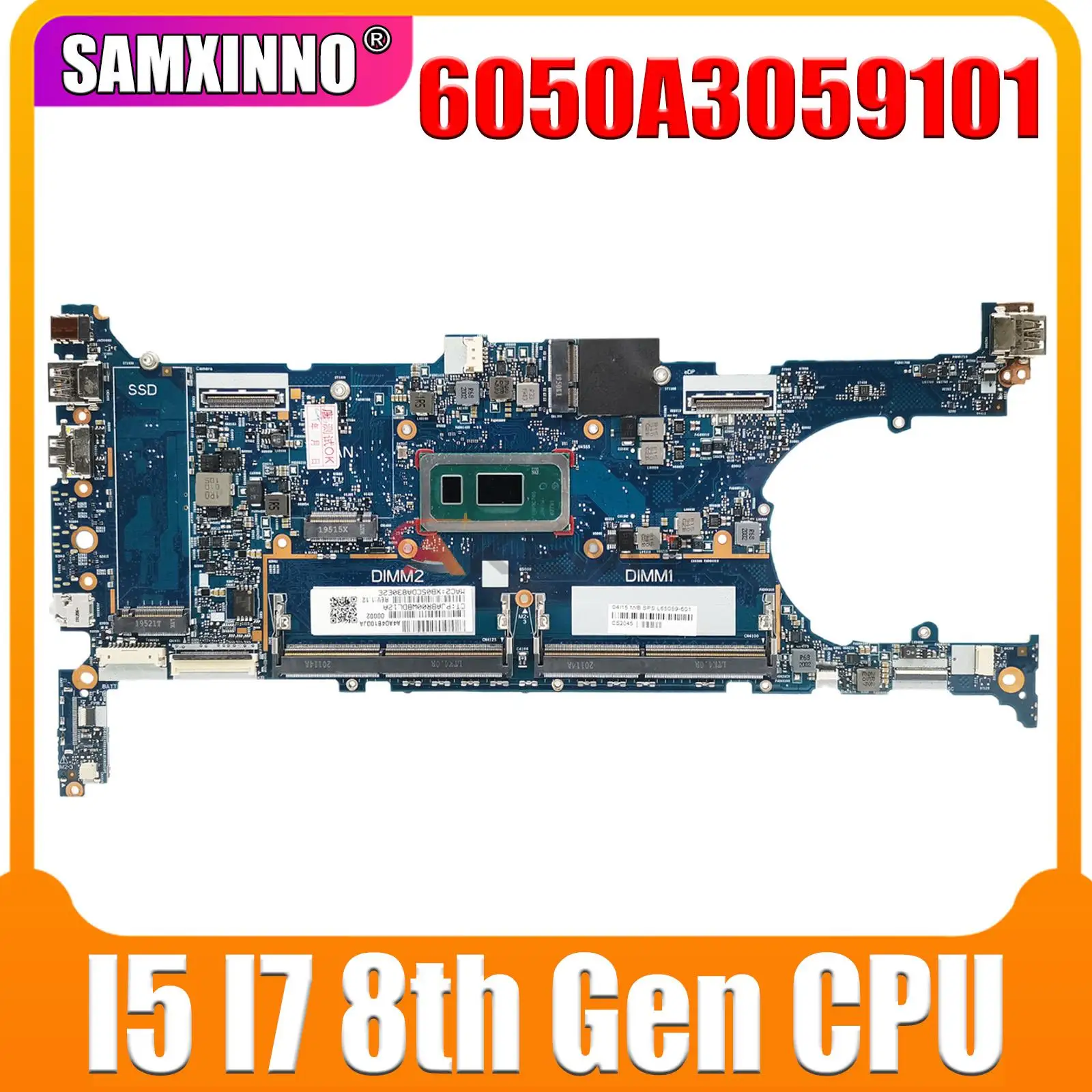For HP 830 G6 Motherboard 6050A3059101 i5-8365U i7-8565U L70899-601 L64981-601 L650059-601 Mainboard EliteBook X360 830-G6
For HP 830 G6 Motherboard 6050A3059101 i5-8365U i7-8565U L70899-601 L64981-601 L650059-601 Mainboard EliteBook X360 830-G6