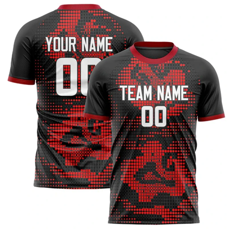 Customized Team Name Number Name Football T-shirt Personalized DIY O Neck Black Sports T Shirts Loose Quick Dry Team Uniforms
Customized Team Name Number Name Football T-shirt Personalized DIY O Neck Black Sports T Shirts Loose Quick Dry Team Uniforms