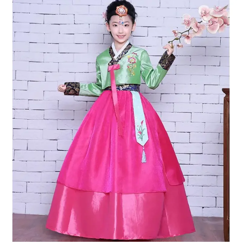 Korean Hanbok For Girls Children Dress Spring Performances Dance Classical Embroider
Korean Hanbok For Girls Children Dress Spring Performances Dance Classical Embroider