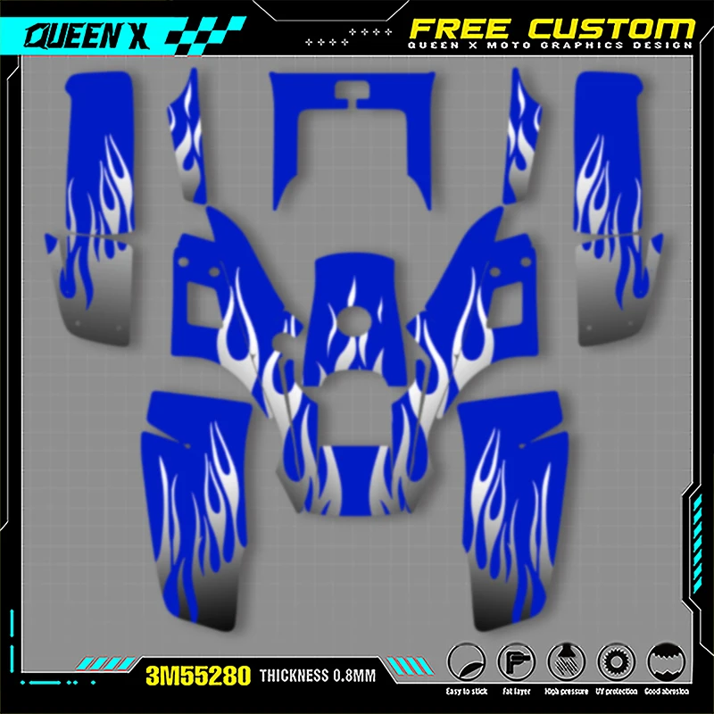 Queen X MOTOR For YAMAHA WARRIOR 350 Full Fairing Motorcycle Graphics Decals Stickers Kits 005
Queen X MOTOR For YAMAHA WARRIOR 350 Full Fairing Motorcycle Graphics Decals Stickers Kits 005