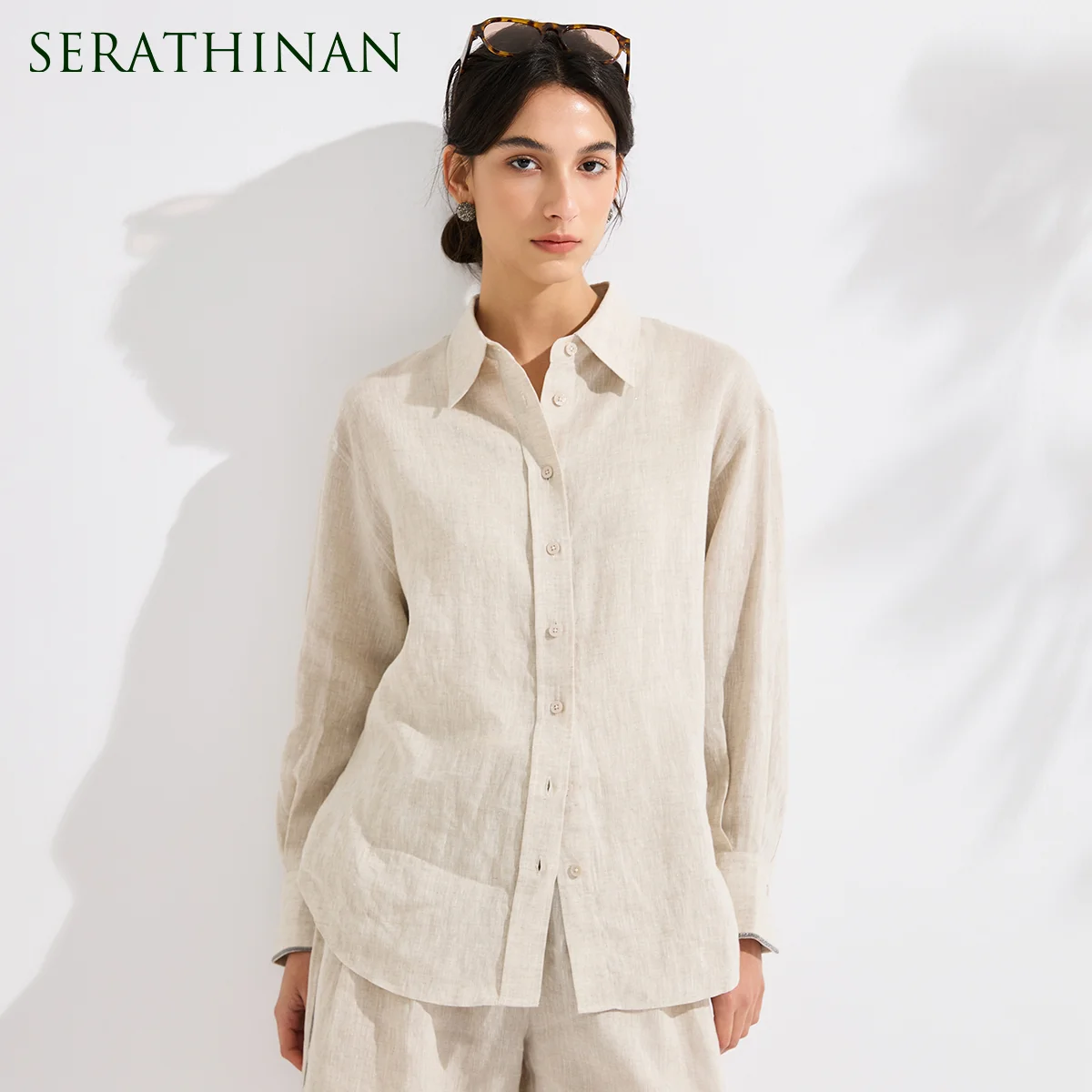 KX7613600 Chic Women's 100% Linen Shirt Luxury Designer Pure Linen Blouse Cotton Lined Loose Fit Summer Top Premium Apparel
KX7613600 Chic Women's 100% Linen Shirt Luxury Designer Pure Linen Blouse Cotton Lined Loose Fit Summer Top Premium Apparel