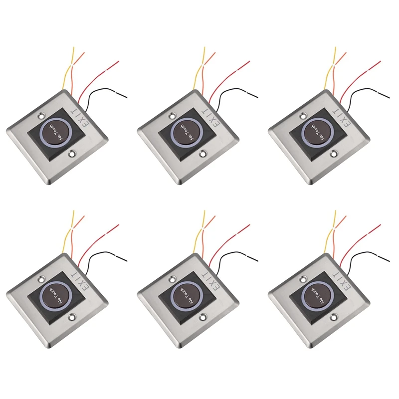 6X Infrared Sensor Switch No Contact Contactless Switches Door Release Exit Button With LED Indication
6X Infrared Sensor Switch No Contact Contactless Switches Door Release Exit Button With LED Indication