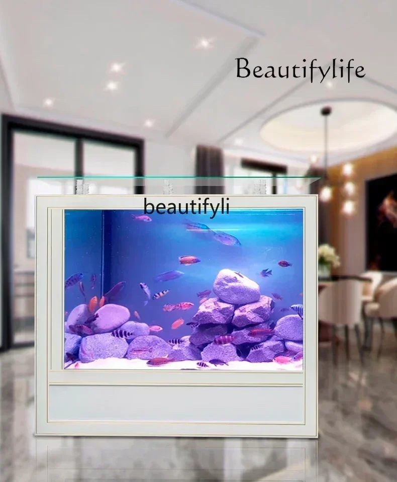 Square fish tank living room side filter household entrance screen ecological glass goldfish tank lazy water box
Square fish tank living room side filter household entrance screen ecological glass goldfish tank lazy water box
