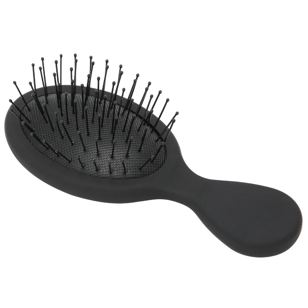 Vented Air Cushion Paddle Hairbrush Portable Soft Rounded Hair Detangler Brush Black Color Compact Mini Hair Brush Hair Styling
Vented Air Cushion Paddle Hairbrush Portable Soft Rounded Hair Detangler Brush Black Color Compact Mini Hair Brush Hair Styling