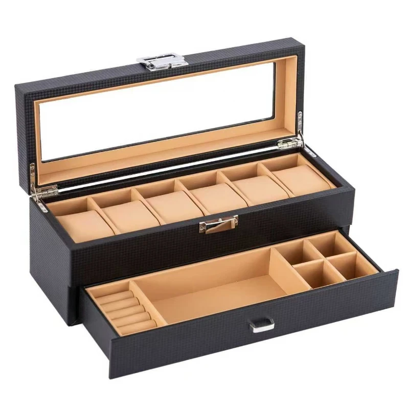 Double Layer Watch Boxes Luxury Wrist Watches Storage Case 6 Slots Portable Watch Jewelry Box Leather Watches Organizer Cases
Double Layer Watch Boxes Luxury Wrist Watches Storage Case 6 Slots Portable Watch Jewelry Box Leather Watches Organizer Cases