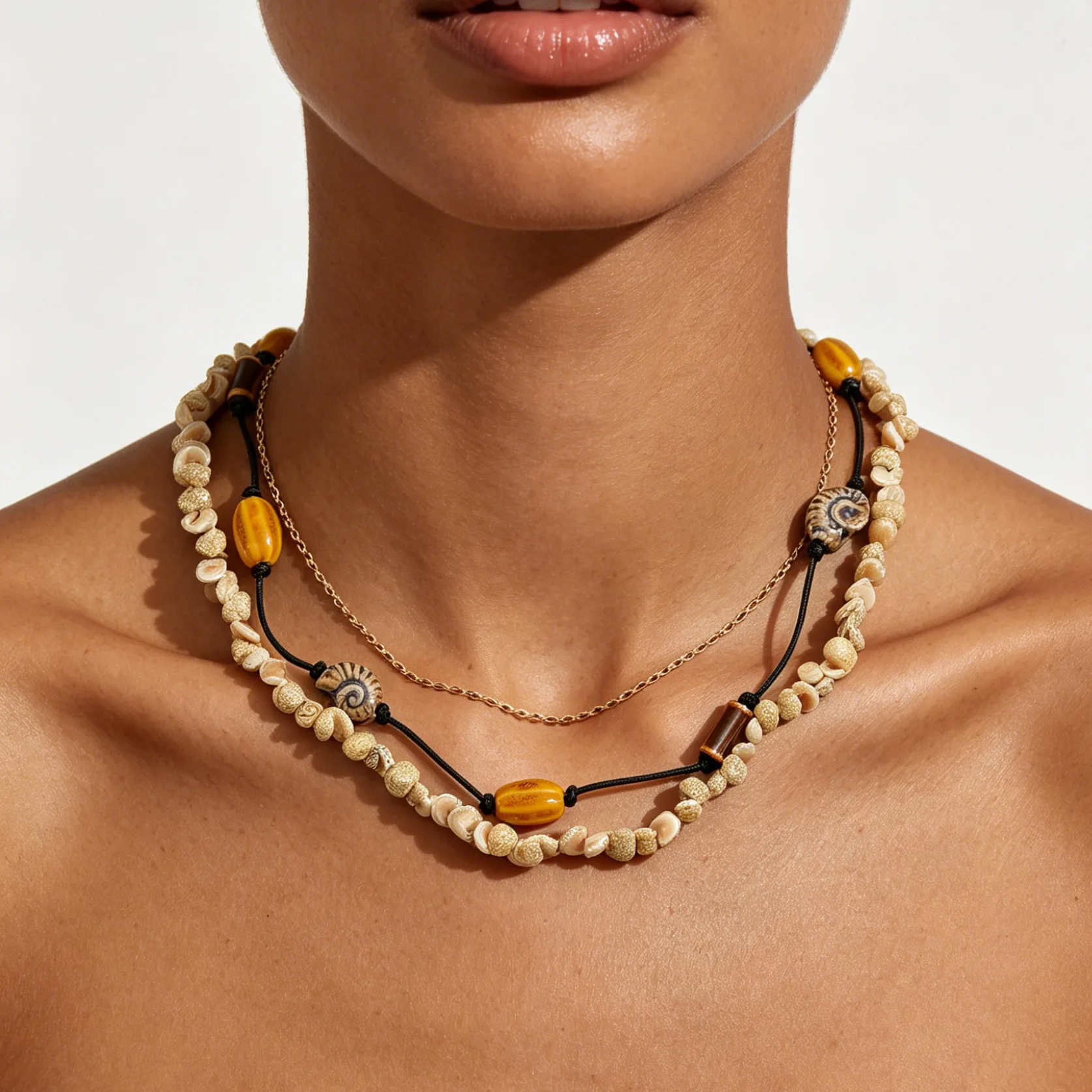 ZAA 2026 Trendy Boho Necklaces Woman Layered Nature Shell Pendant Beads Chains Choker Jewelry Luxury Holiday Party Accessories
ZAA 2026 Trendy Boho Necklaces Woman Layered Nature Shell Pendant Beads Chains Choker Jewelry Luxury Holiday Party Accessories