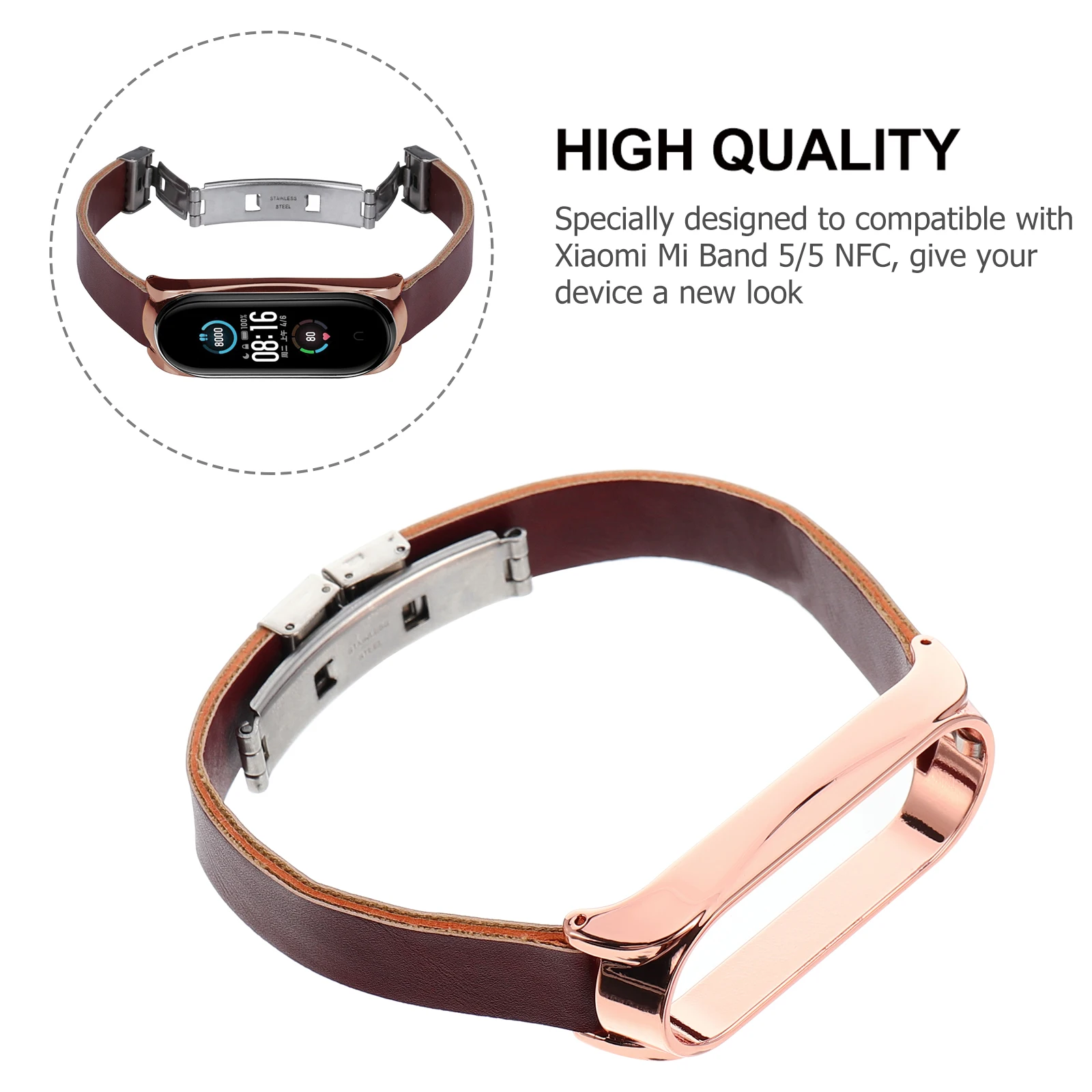 Accessories Bracelet Snap Shell for Men Watch 5 Replacement Strap Pu Band Compatible Mi
Accessories Bracelet Snap Shell for Men Watch 5 Replacement Strap Pu Band Compatible Mi