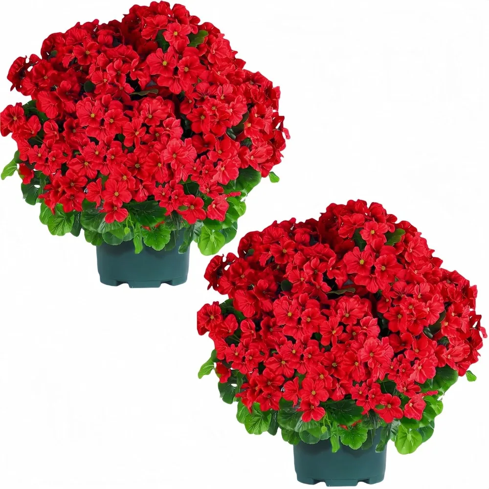 20” Potted Plant Fake Geraniums Bush-UV Resistant Artificial Outdoor Plant(Red), Artificial Flower
20” Potted Plant Fake Geraniums Bush-UV Resistant Artificial Outdoor Plant(Red), Artificial Flower
