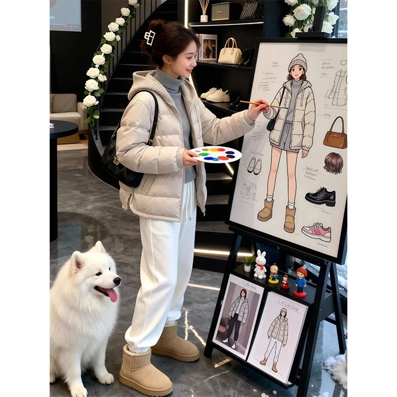 Уникальное вязаное хлопковое женское пальто с тепловым воротником, осень-зима, новинка, универсальное прямое длинное пальто с длинными рукавами для поездок на работу...
Уникальное вязаное хлопковое женское пальто с тепловым воротником, осень-зима, новинка, универсальное прямое длинное пальто с длинными рукавами для поездок на работу...