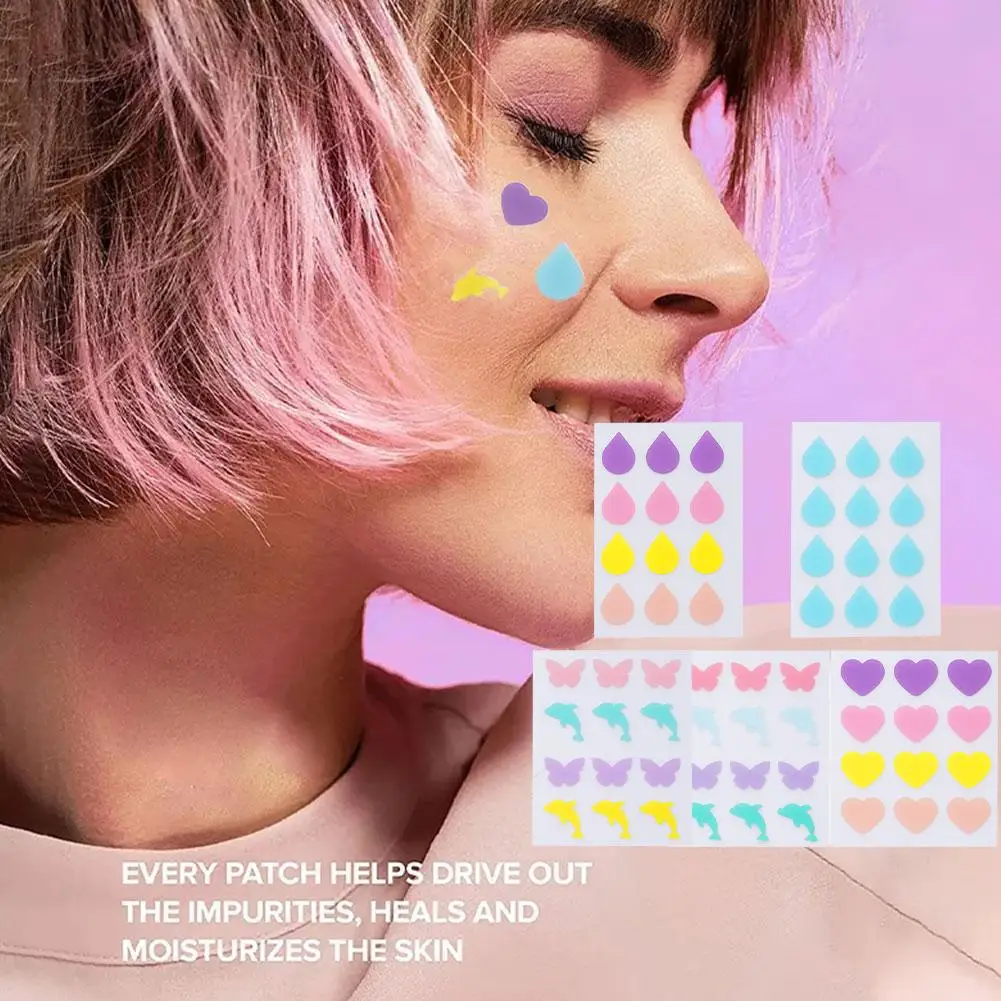 Colorful Cute Water Droplets Heart Shaped Treatment Cover Sticker Care Skin Invisible Removal Pimpl E7X2
Colorful Cute Water Droplets Heart Shaped Treatment Cover Sticker Care Skin Invisible Removal Pimpl E7X2