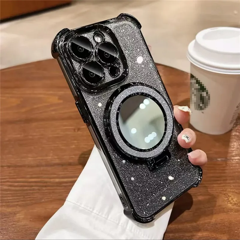 Sparkling Mirror Magnetic Bracket For iPhone 16 Suitable For Apple 15 phone Case Simple Transparent Electroplated Soft Shell
Sparkling Mirror Magnetic Bracket For iPhone 16 Suitable For Apple 15 phone Case Simple Transparent Electroplated Soft Shell