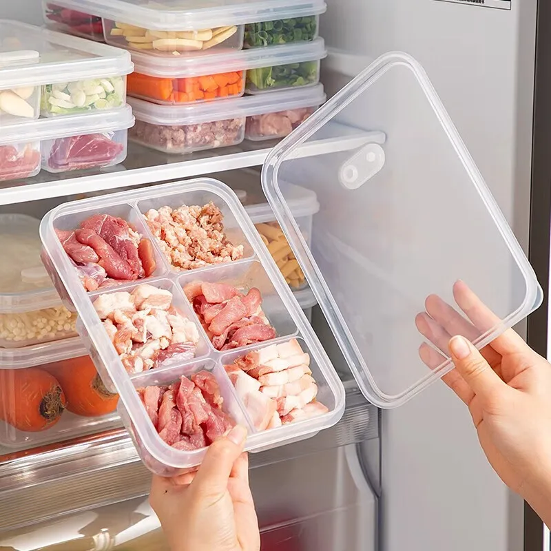 Food Grade Refrigerator Storage Box Meat Freezing Preservation Container Partitioned Food Organizer by Jinluohai
Food Grade Refrigerator Storage Box Meat Freezing Preservation Container Partitioned Food Organizer by Jinluohai
