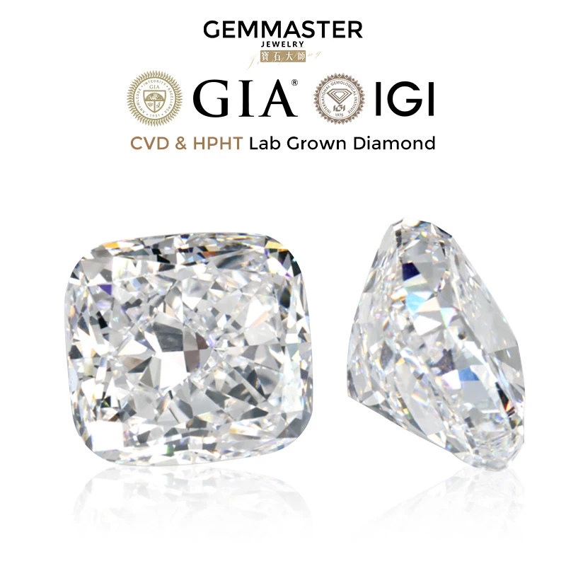 Cushion Cut Lab Grown Diamond With IGI GIA certificate Customized Jewelry 0.5ct 1ct Loose Diamond Real HPHT CVD Lab Diamonds VVS
Cushion Cut Lab Grown Diamond With IGI GIA certificate Customized Jewelry 0.5ct 1ct Loose Diamond Real HPHT CVD Lab Diamonds VVS