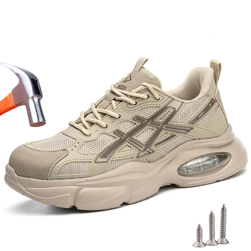 Breathable Work Safety Shoes Men Women Air Cushion Indestructible Safety Boots Protective Steel Toe Shoes Work sneakers Footwear
Breathable Work Safety Shoes Men Women Air Cushion Indestructible Safety Boots Protective Steel Toe Shoes Work sneakers Footwear