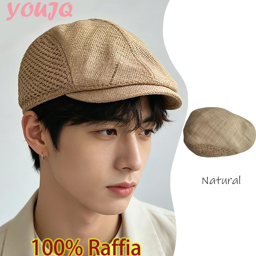 French Summer Elegant Handmade Raffia Forward-Facing Cap Unisex Duckbill Cap That Flatters The Face Versatile Work Cap Straw Hat
French Summer Elegant Handmade Raffia Forward-Facing Cap Unisex Duckbill Cap That Flatters The Face Versatile Work Cap Straw Hat