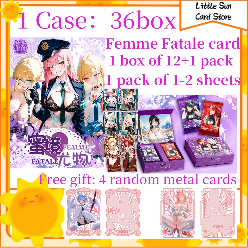 2025 New Femme Fatale Card Goddess Story Collection Card Full Set Rem Miko Waifu Booster Box TCG Doujin Toys And Hobbies Gift
2025 New Femme Fatale Card Goddess Story Collection Card Full Set Rem Miko Waifu Booster Box TCG Doujin Toys And Hobbies Gift