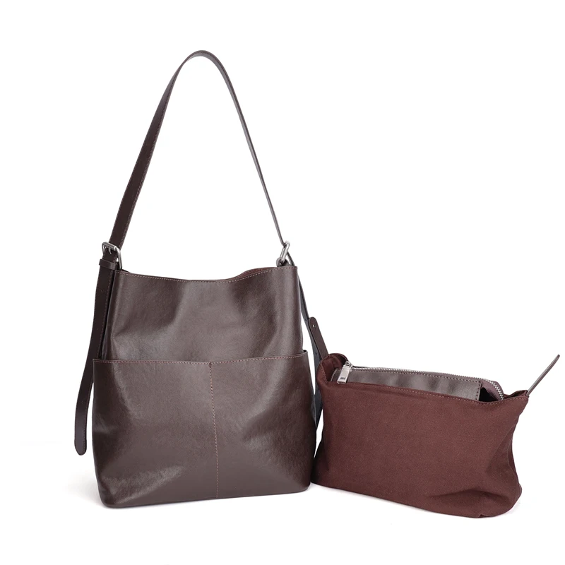 Women's fashionable cowhide handbag luxurious design multi pocket shoulder bag genuine leather tote shoulder bag large capacity
Women's fashionable cowhide handbag luxurious design multi pocket shoulder bag genuine leather tote shoulder bag large capacity