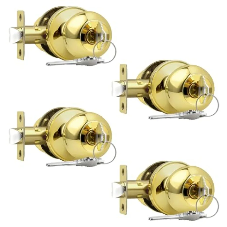 Ball Door Knobs Entry Lock with Keys, Keyed Alike Door Locksets, Interior Exterior Keyed Hardware
Ball Door Knobs Entry Lock with Keys, Keyed Alike Door Locksets, Interior Exterior Keyed Hardware