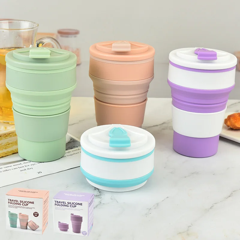 500ml Travel Folding Cup Silicone Gel Heat-resistant Foldable Retractable Water Cup Portable Outdoor Sports Camping Coffee Cups 
500ml Travel Folding Cup Silicone Gel Heat-resistant Foldable Retractable Water Cup Portable Outdoor Sports Camping Coffee Cups