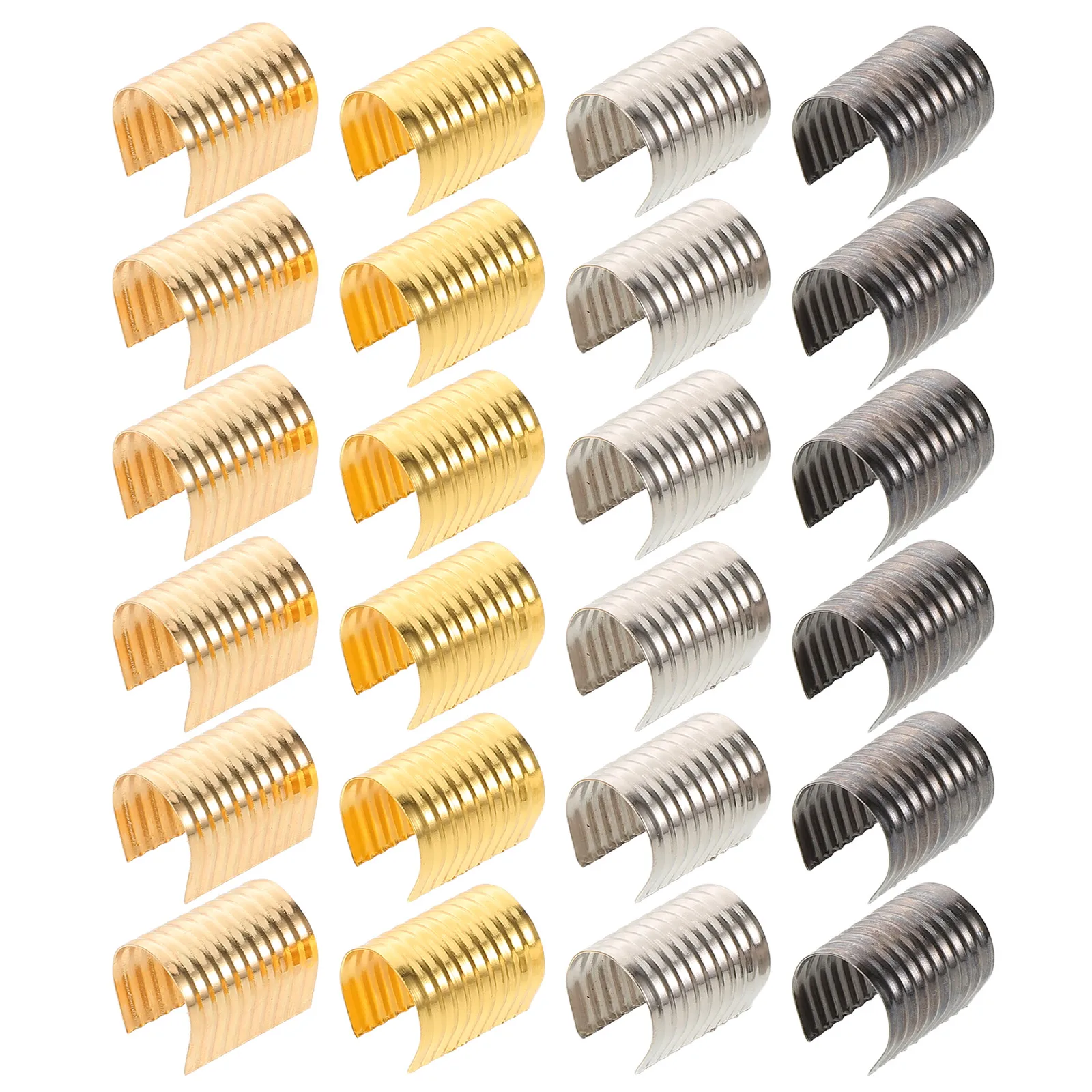 240pcs Tassel Tail Clamps Jewelry Making Handbag Clasps Metal Buckle Rope Clutch Bag Clasp DIY Craft Cord Crimp Clips Round
240pcs Tassel Tail Clamps Jewelry Making Handbag Clasps Metal Buckle Rope Clutch Bag Clasp DIY Craft Cord Crimp Clips Round