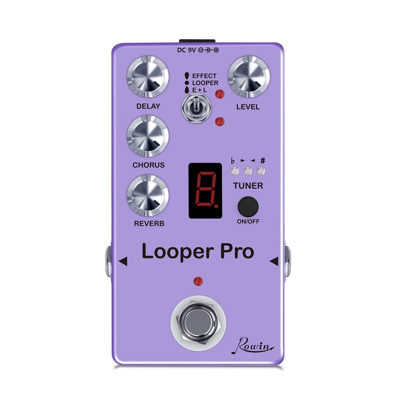 RE05 Looper Pro Digital Effect Pedal With Looper Delay Chorus Tuner Reverb Effect Combined Together Full Metal Case Bypass
RE05 Looper Pro Digital Effect Pedal With Looper Delay Chorus Tuner Reverb Effect Combined Together Full Metal Case Bypass