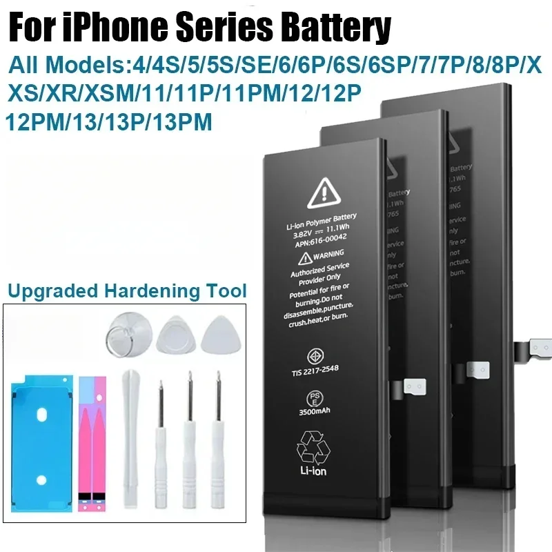 Аккумулятор для телефона для iPhone SE 2 4 5S 6 6s 6p 6sp 7 7p 8 Plus X Xr Xs Max 11 12 13 Pro Аккумулятор с инструментами
Аккумулятор для телефона для iPhone SE 2 4 5S 6 6s 6p 6sp 7 7p 8 Plus X Xr Xs Max 11 12 13 Pro Аккумулятор с инструментами