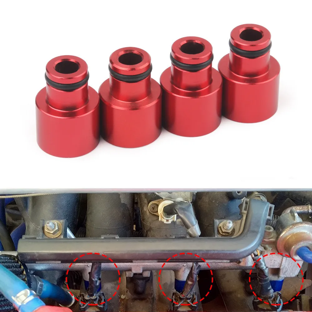 4pcs Racing Fuel Injector Hat Fuel Nozzle Adapter Dedicated Fuel Flow RDX Injector Adapter for HONDA B16 B18 D16Z D16
4pcs Racing Fuel Injector Hat Fuel Nozzle Adapter Dedicated Fuel Flow RDX Injector Adapter for HONDA B16 B18 D16Z D16