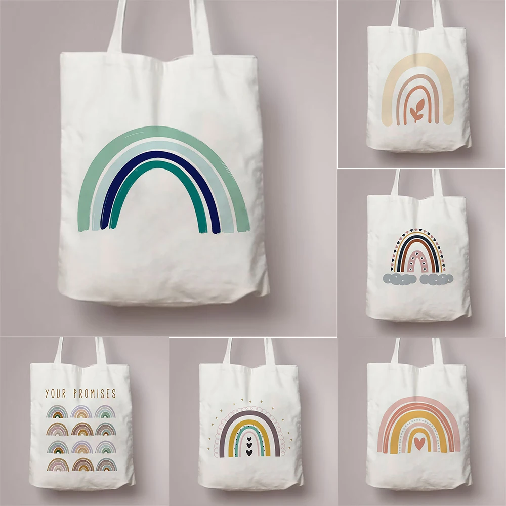 Rainbow Print Canvas Tote Bag Fashion Casual With Various Rainbow Patterns For Daily Travel Commute Suitable For Girls And Women
Rainbow Print Canvas Tote Bag Fashion Casual With Various Rainbow Patterns For Daily Travel Commute Suitable For Girls And Women