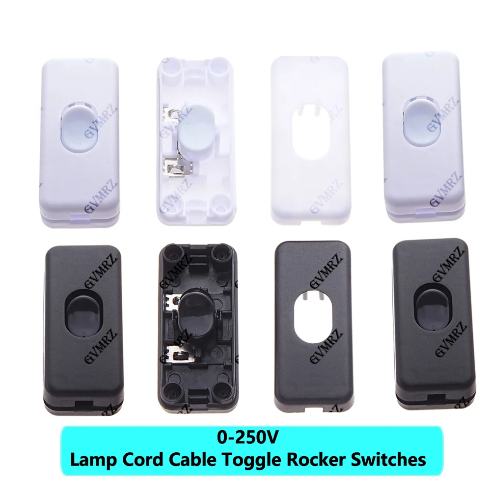 2PCS AC 0-250V Lamp Cord Cable Toggle Rocker Switches Control For LED Lighting 6A Light Switch Lnline ON/OFF Table Desk
2PCS AC 0-250V Lamp Cord Cable Toggle Rocker Switches Control For LED Lighting 6A Light Switch Lnline ON/OFF Table Desk